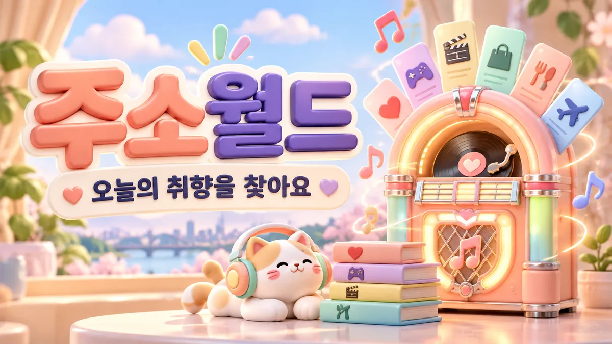 오늘의 취향을 찾는 사이트모음